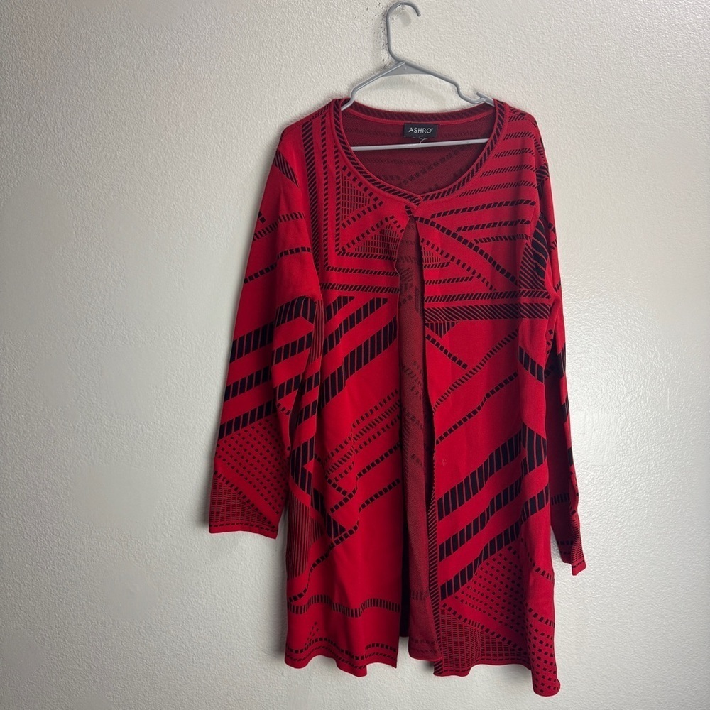Ashro Vintage Cardigan Womens Pattern Sweater